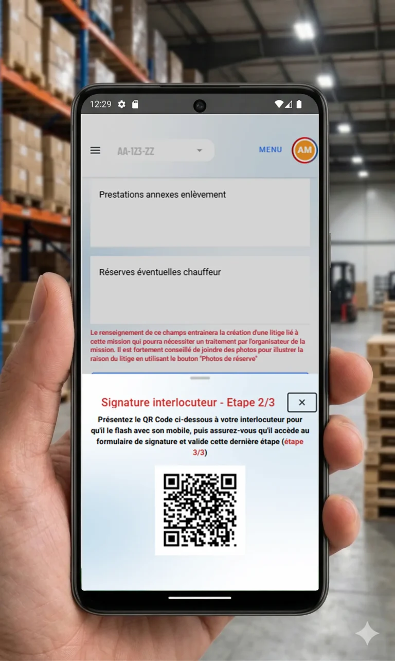 Docutrans - eCMR - signature geolocalisée